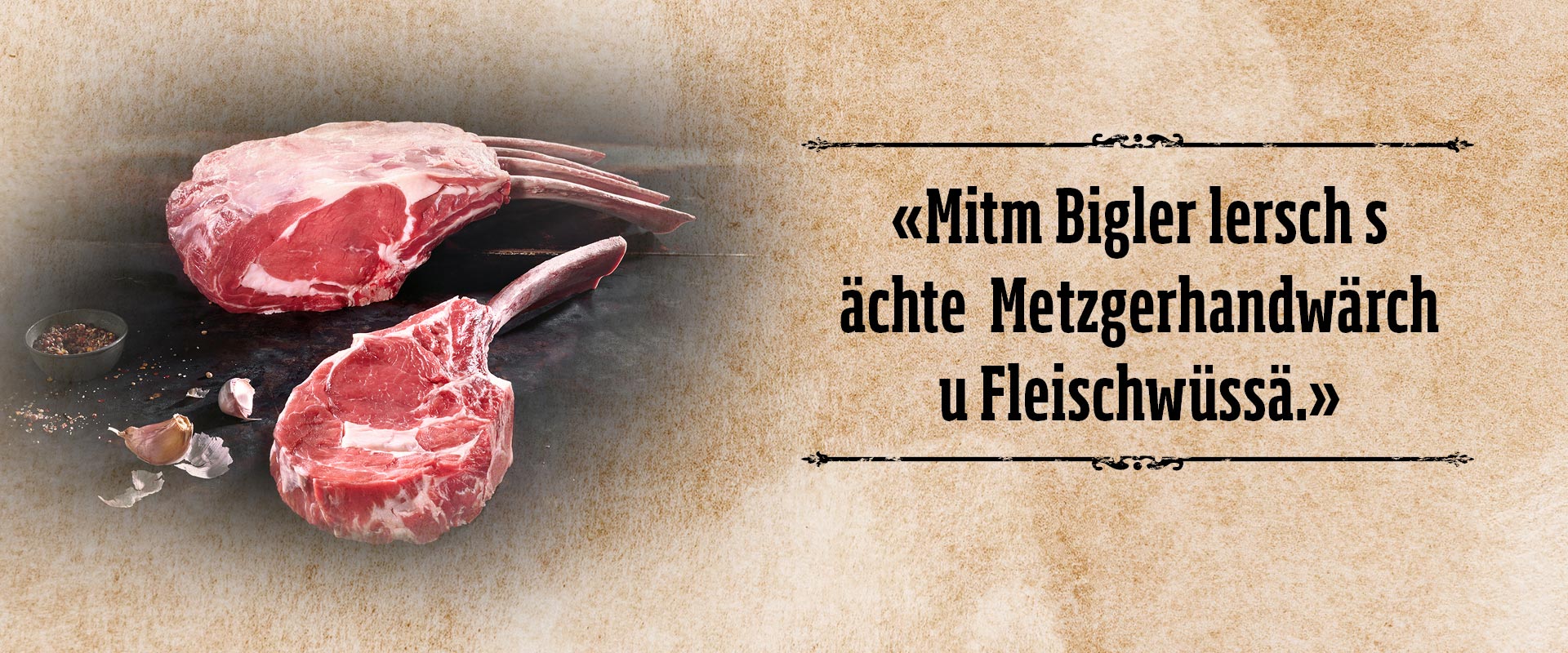 Fleischfachwissen Banner